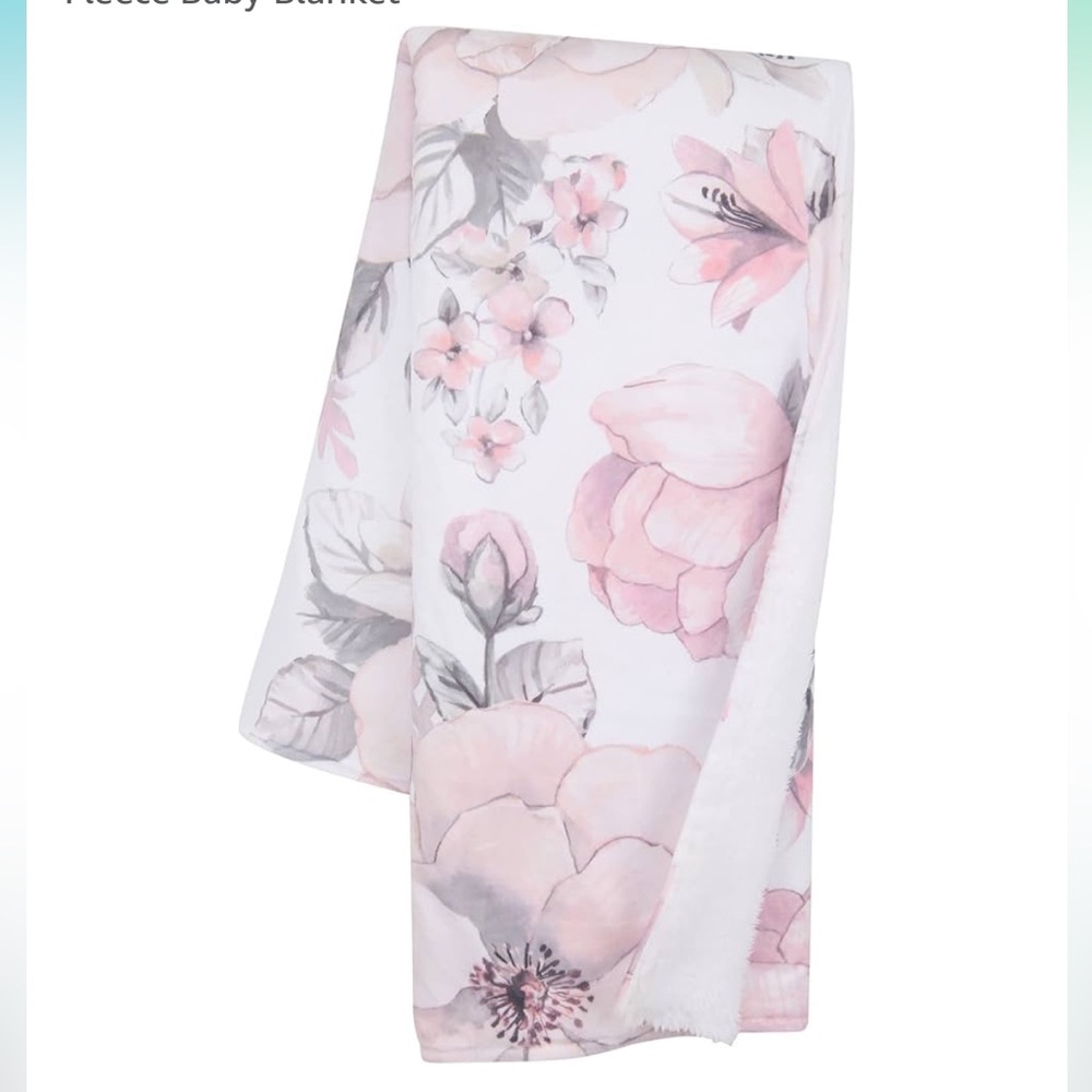 Lambs & Ivy Botanical Baby Watercolor Floral Pink
Fleece Baby Blanket